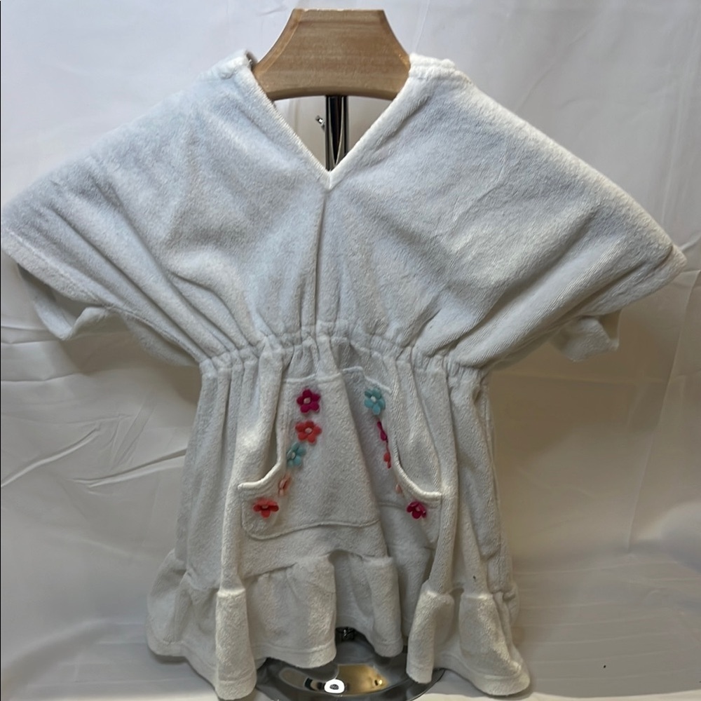 Gymboree White Hooded Towel Dress